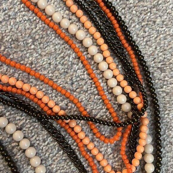 NEW Premier Designs “Papaya” Multi Strand Necklace - Picture 4 of 5